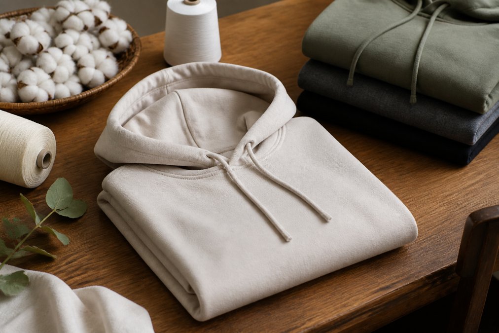 Heavy-Knit Organic Cotton Hoodies That Keep Their Shape